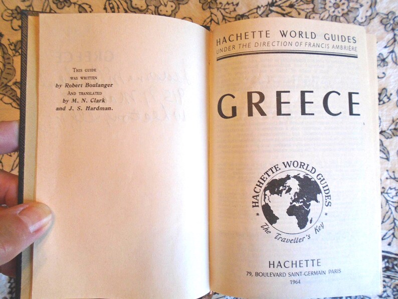 Hachette Guide to Greece, First Edition, Maps & Plans image 2