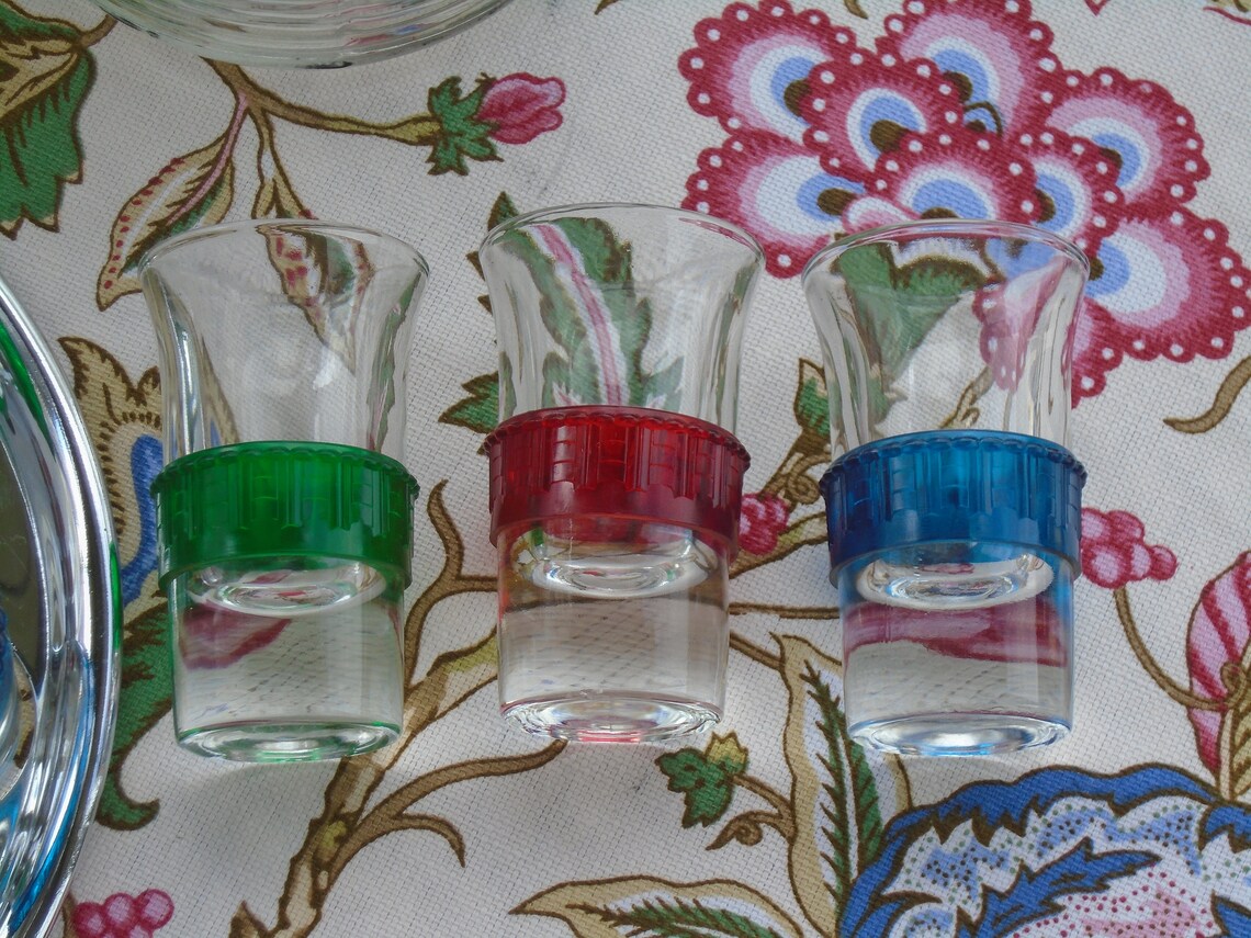 Chrome Bowling Ball Bar Set 1950s. Pump is Missing. Original Etsy