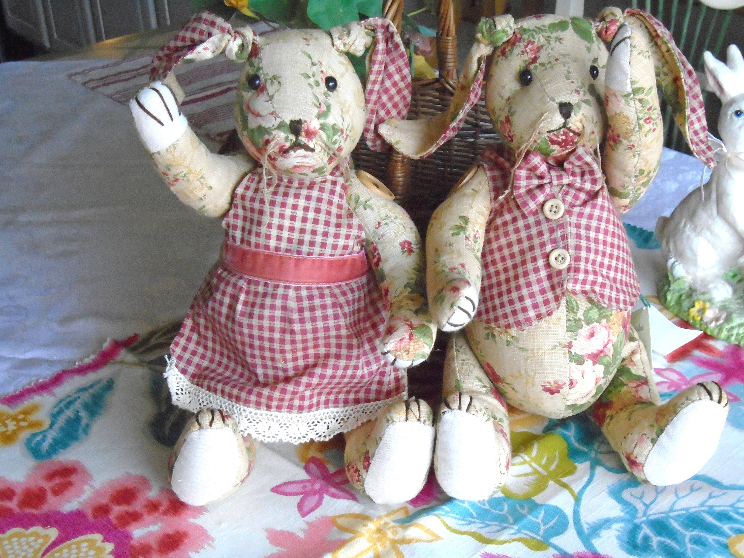 Calico Rabbits, Stuffed 15