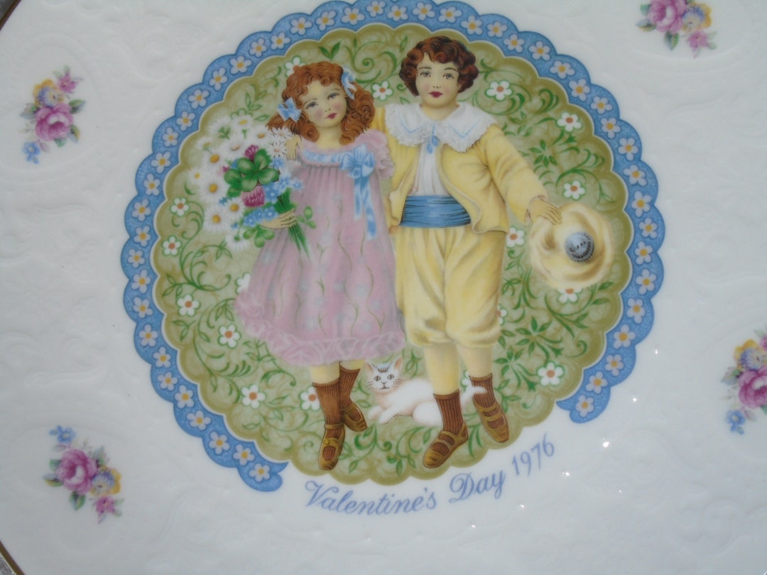 Royal Doulton Valentine's Day 1976 Plate Charming Etsy