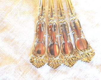 ARDSLEY Teaspoons 6", 1881 ROGERS 1908, set of 4. Antique Collectible