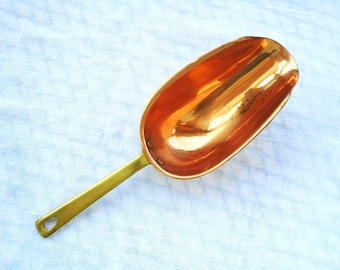 Copper Scoop w/ Brass Handle