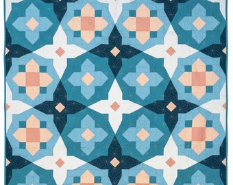 Garden Glow Quilt - Printed Quilt Pattern by Taylor Krz of Toad and Sew - Advanced Beginner Quilt Pattern
