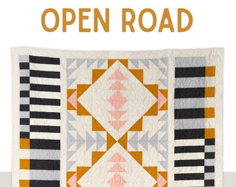 Open Road - Printed Quilt Pattern by Taylor Krz of Toad and Sew - Confident Beginner Quilt Pattern