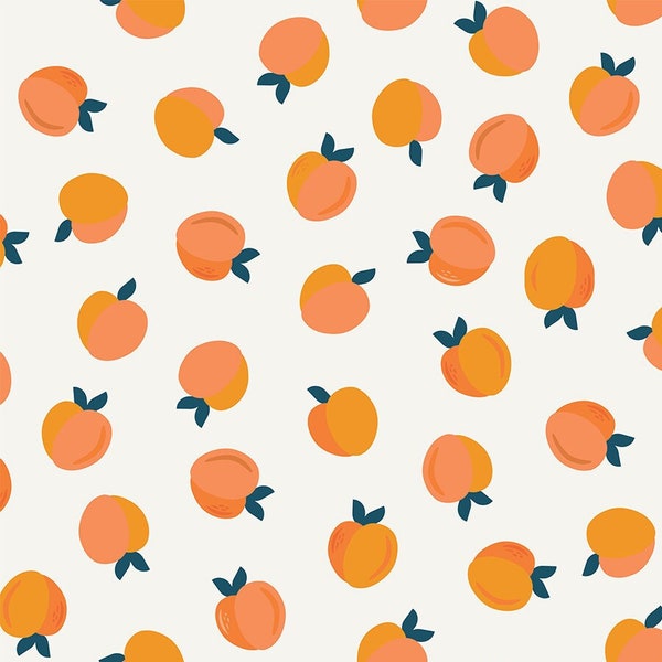 1/2 Yard - More Pie- Peaches in Cream from Figo Fabrics, Quilting Cotton