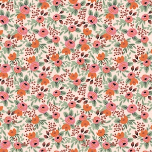 1/2 Yard - Rifle Paper Co. Fabric, Rosa Blush Fabric, Primavera Collection, Cotton and Steel, Cute Fabric, Pink Floral