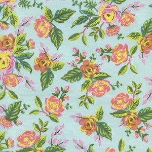 Rifle Paper Co Fabric, 1/2 Yard - Menagerie - Jardin De Paris - Mint Fabric