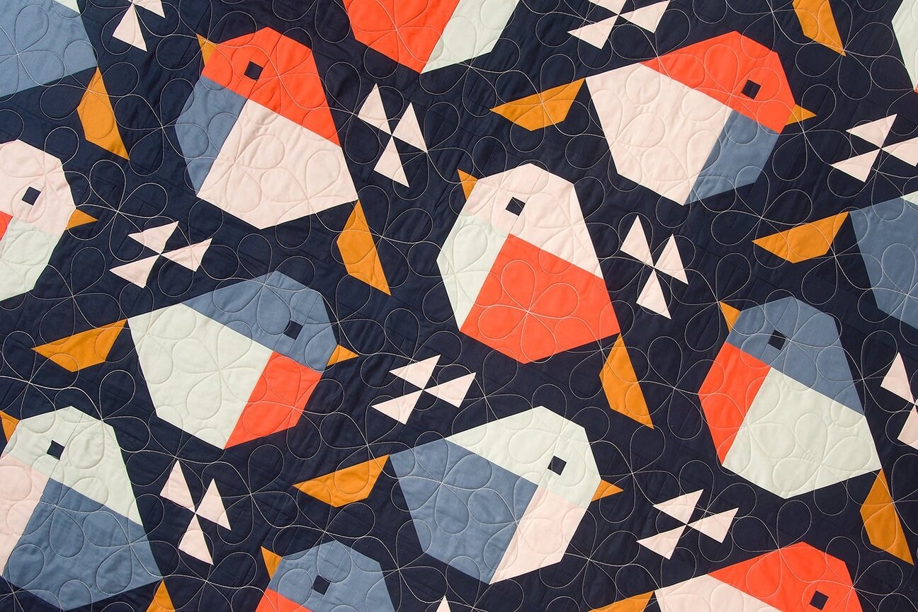Sparrows Quilt Pattern by Pen and Paper Pattern Paper Etsy