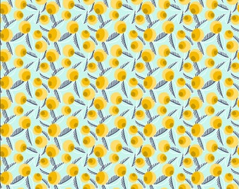 1/2 Yard - Glory - Betty Jean - Teal Fabric from Cotton and Steel, Fabric by the Yard by Megan Carter - Quilting Cotton