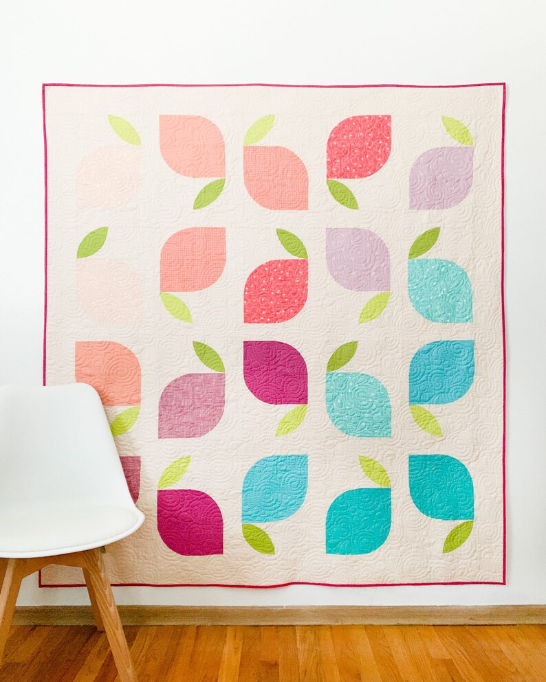 Memis Lemons Quilt Pattern by Fran of Cotton and Joy Paper Etsy