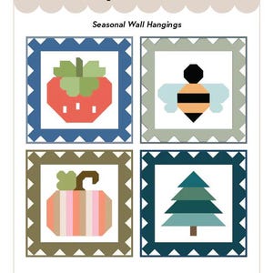 Stamped & Stitched Quilt Pattern by Lamb Farm Designs - PAPER PRINTED PATTERN