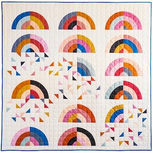 Rainbow Falls Quilt Pattern - Paper PRINTED Quilt Pattern