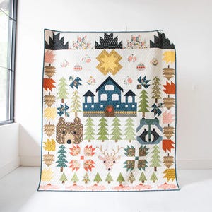 Enchanted Forest Quilt Pattern by Lamb Farm Designs - PAPER PRINTED PATTERN