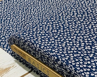 Rifle Paper Co Fabric, 1/2 Yard - Tapestry Dot - Navy Fabric, Cotton+Steel, 1/2 Yard | Fabric by the Yard
