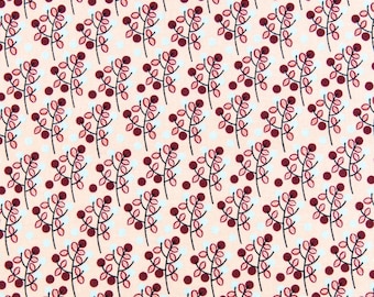 1/2 Yard, Cotton and Steel Fabric, Charlotte from the Emilia Collection, Designed by Megan Carter