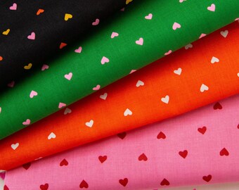 5 Fat Quarter Bundle - Hearts from the Trinketry Collection by Melody Miller, Ruby Star Society