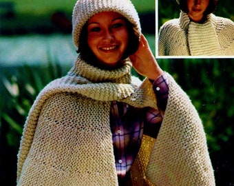 Knitted Shawls and Hats Patterns Digital Download Vintage Knitting Patterns
