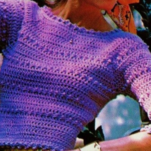 Crocheted Vest Digital Download Vintage Crochet Pattern Etsy