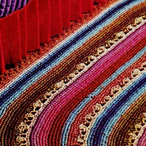 Crocheted Large Oval Rug Digital Download Vintage Crochet Pattern