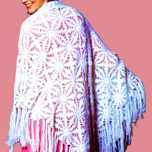 Crocheted Shawl and Camisole Top Patterns Digital Download Vintage Crochet Pattern