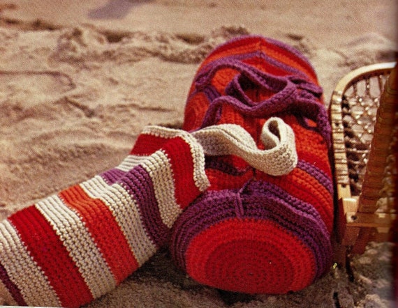 crochet duffle bag