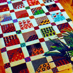 ヴィンテージ クロシェ パッチワーク アフガン パターン (デジタルダウンロード)