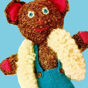 Knitted Teddy Bear and Clothes Patterns Digital Download Vintage Knitting Pattern