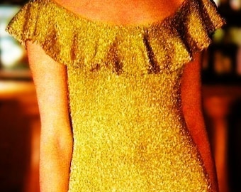 Knitted Dress Pattern Digital Download Vintage Knitting Pattern