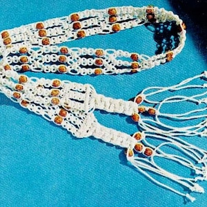 Macrame Tie Belt Pattern: Easy Vintage DIY Project (Digital Download)