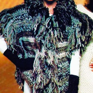 Crocheted Vest, Mittens and Hat Patterns Digital Download Vintage Crochet Pattern