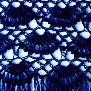 Crocheted Shawl Pattern Digital Download Vintage Crochet Pattern