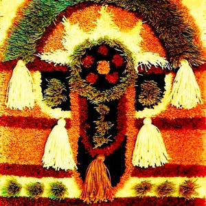 Vintage Southwestern Latch Hook Wall Hanging Pattern (Digital Download)