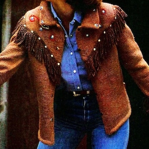 Knitted Jacket Pattern Digital Download Vintage Knitting Pattern