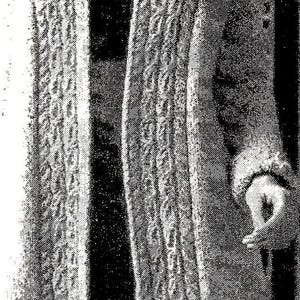Knitted Cable Border Coat Pattern Digital Download Vintage Knitting Pattern