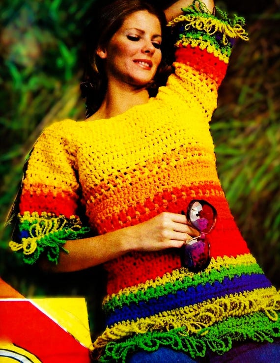 Patrón de blusa tejida a crochet Descarga digital Patrón de