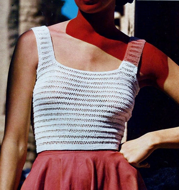 Vintage knitted hotsell tank top