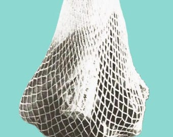Crocheted Shopping Bag Pattern Digital Download Vintage Crochet Pattern