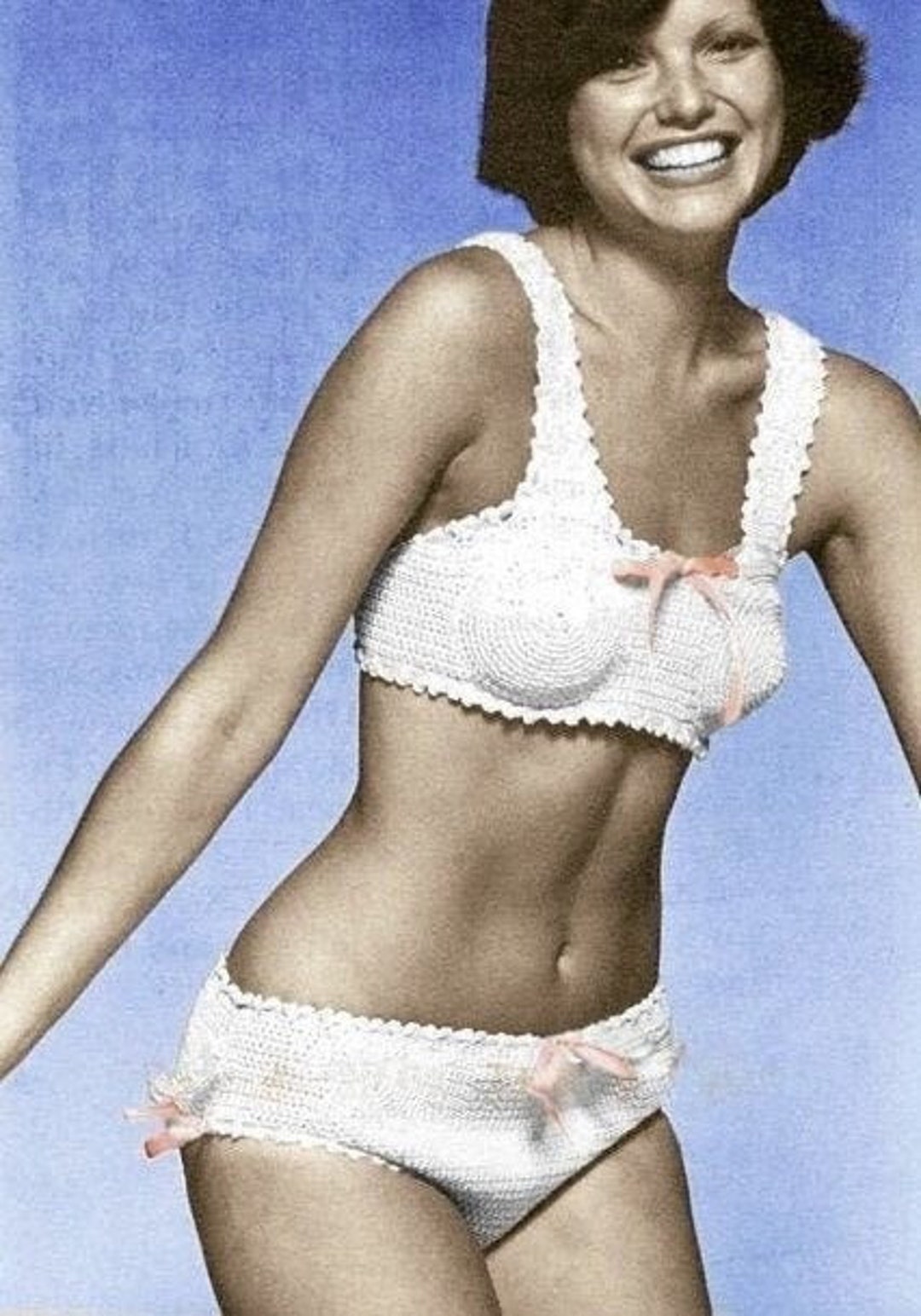 Crocheted Bikini Pattern Digital Download Vintage Crochet Etsy