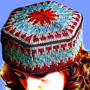 Knitted Pillbox Hat Digital Download Vintage Knitting Pattern