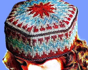 Knitted Pillbox Hat Digital Download Vintage Knitting Pattern