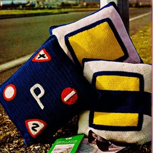 Crocheted Pillows Pattern Digital Download Vintage Crochet Pattern