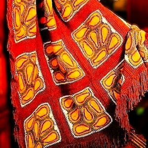 Crocheted Afghan Pattern Digital Download Vintage Crochet Pattern