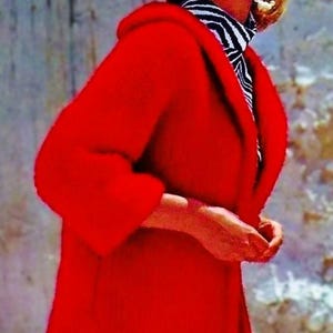Knitted Coat Pattern Digital Download Vintage Knitting Pattern