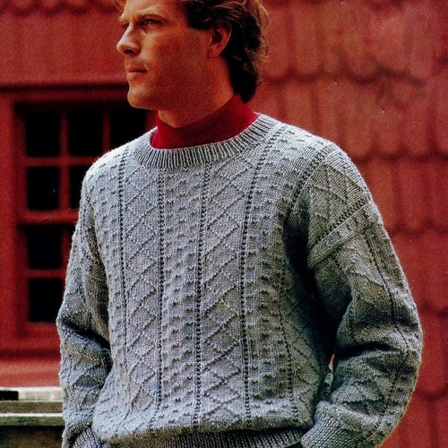 Knitted Guernsey Sweater Digital Download Vintage Knitting - Etsy