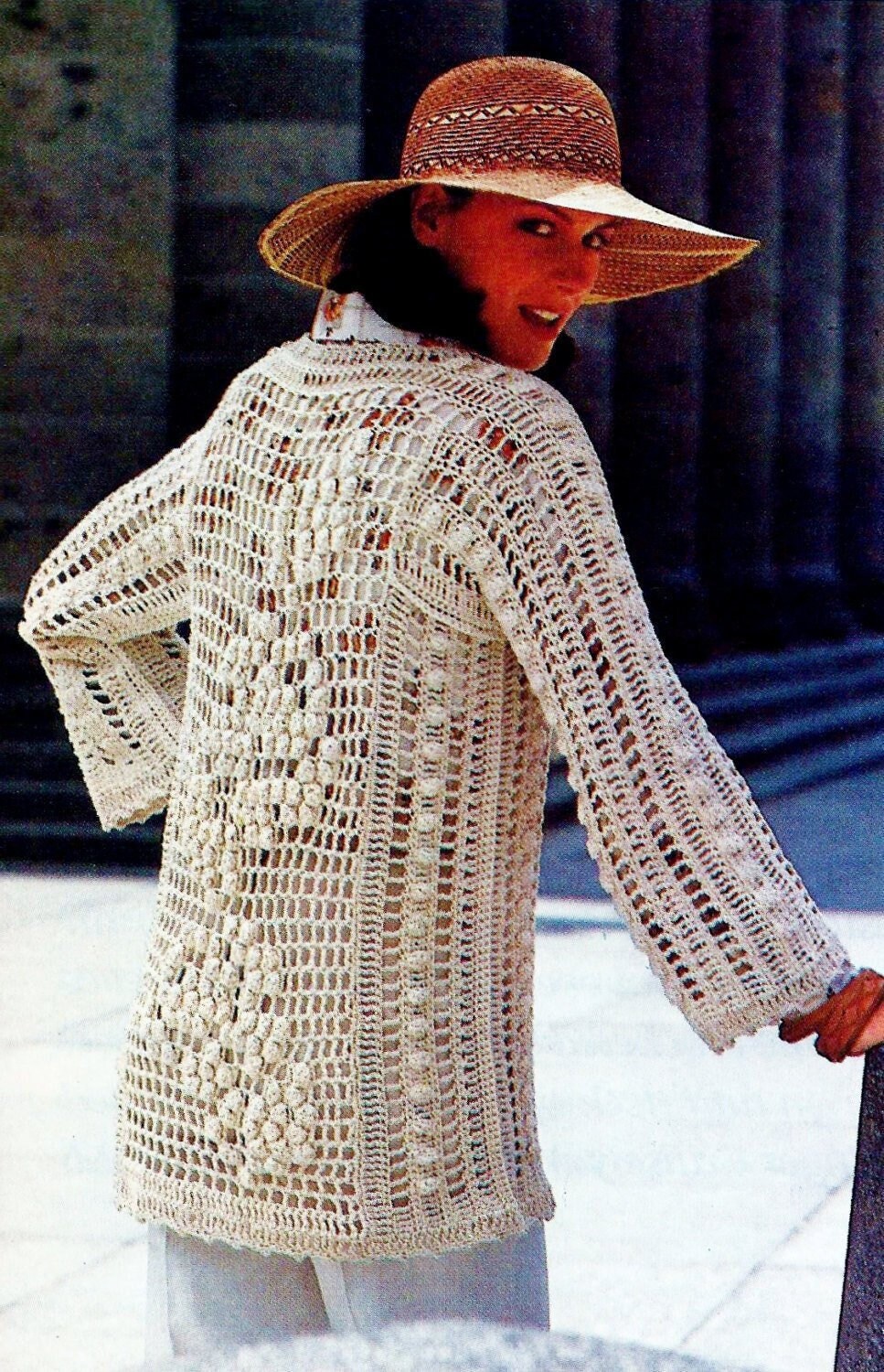 Crocheted Jacket Pattern Digital Download Vintage Crochet Pattern - Etsy