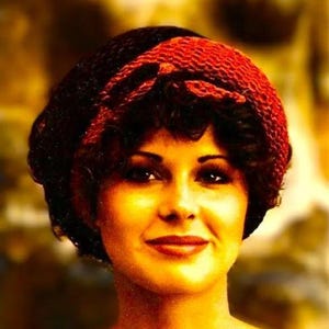 Easy Knitted Head Scarves Pattern Digital Download Vintage Knitting Pattern