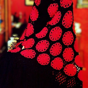 Crocheted Shawl Pattern Digital Download Vintage Crochet Pattern