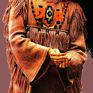 Knitted Native American Dress Pattern Digital Download Vintage Knitting Pattern