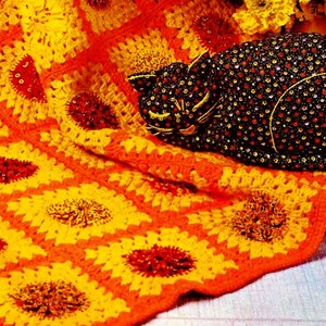 Grandma Square Calico YoYo Afghan Häkelanleitung (Digitaler Download)