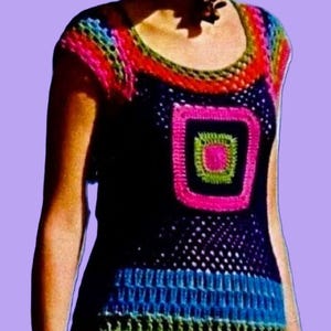 Crocheted Dress Pattern Digital Download Vintage Crochet Pattern